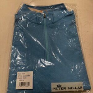 Peter Millar - Blue Quarter Zip Sweater - XL